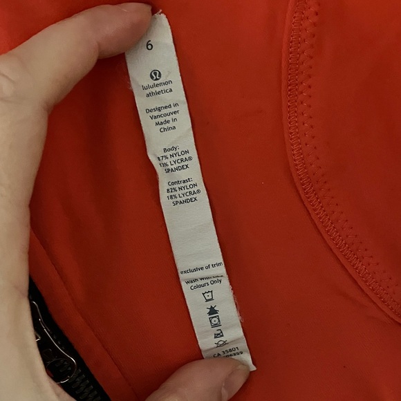 Lululemon Red and Black Define Jacket - Picture 5 of 11